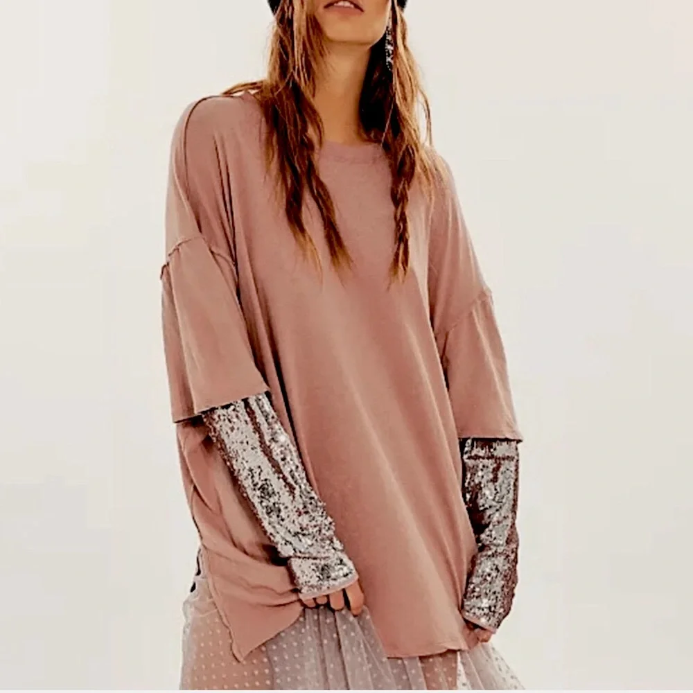 NWOT Free People: Nellie Sequin Twofer